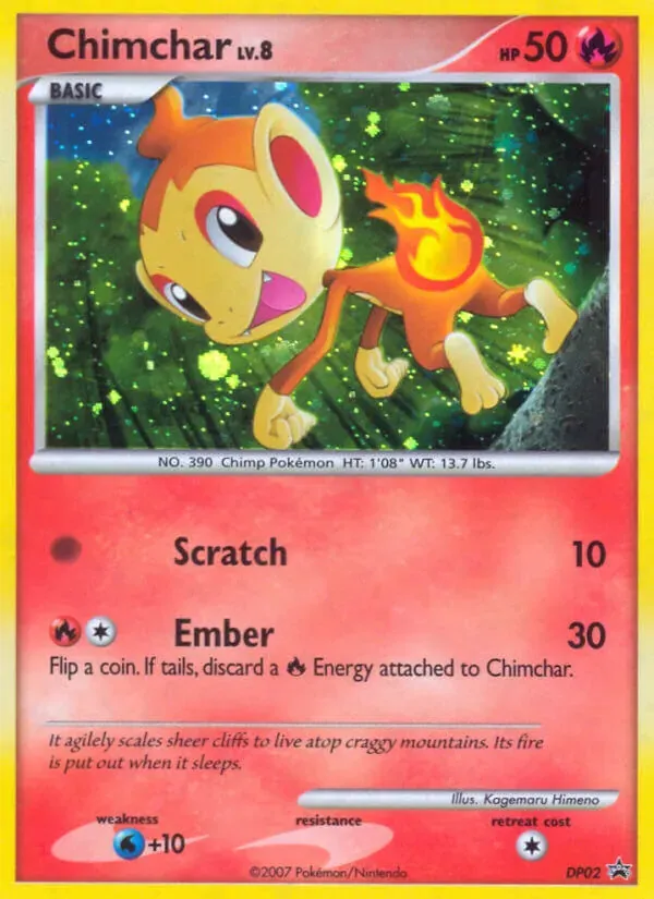 Chimchar DP02/56 DP Black Star Promos