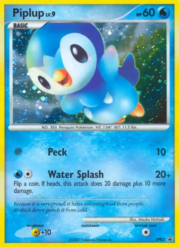 Piplup DP03/56 DP Black Star Promos