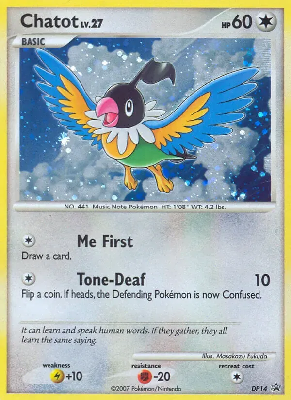 Chatot DP14/56 DP Black Star Promos