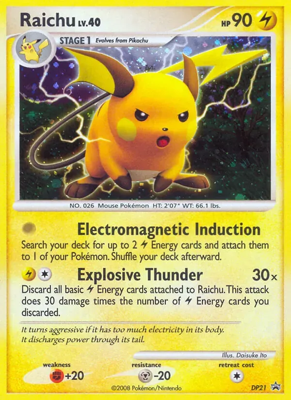 Raichu DP21/56 DP Black Star Promos