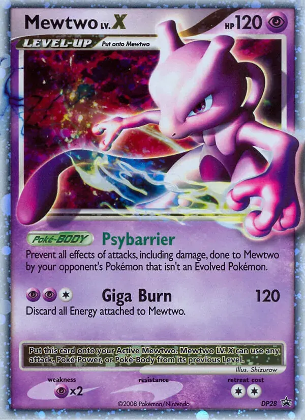 Mewtwo DP28/56 DP Black Star Promos