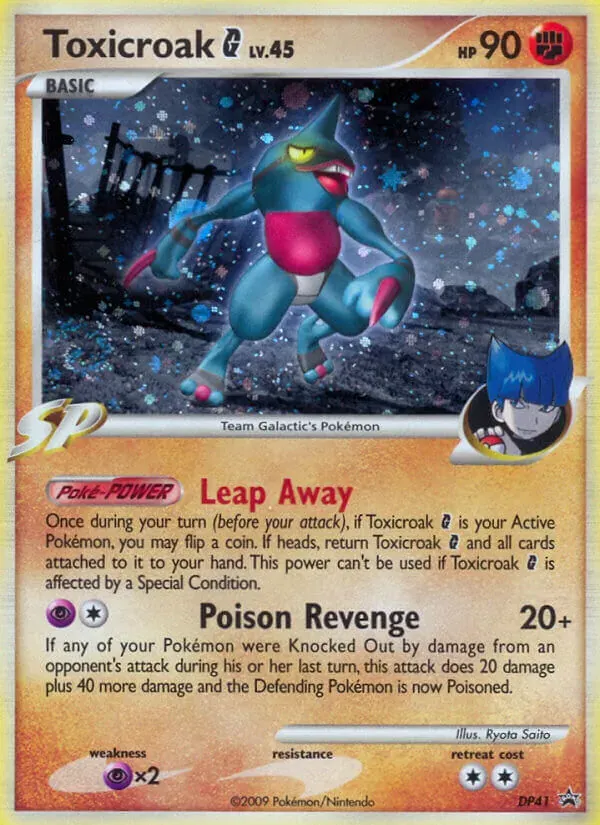 Toxicroak G DP41/56 DP Black Star Promos