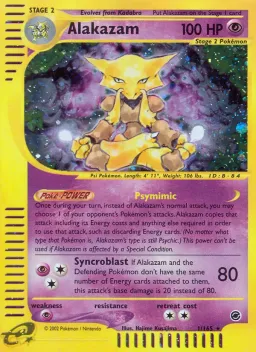 Alakazam 1 Expedition Base Set