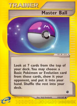 Master Ball 143 Expedition Base Set