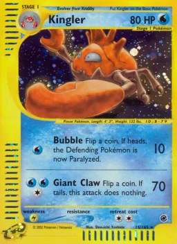Kingler 15 Expedition Base Set