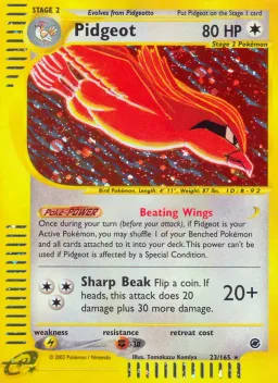 Pidgeot 23 Expedition Base Set