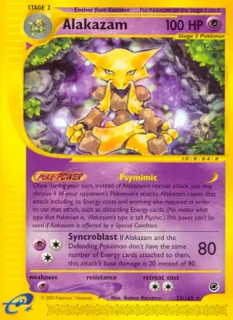 Alakazam 33 Expedition Base Set