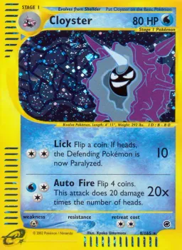 Cloyster 8 Expedition Base Set