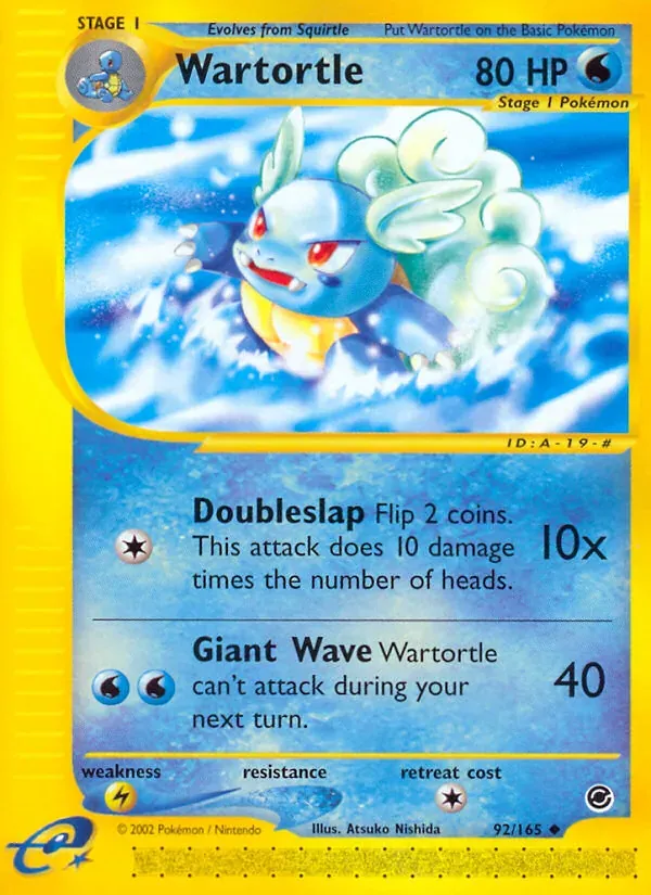 Wartortle 92/165 Expedition Base Set