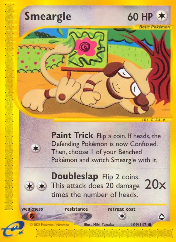 Smeargle 109/147 Aquapolis
