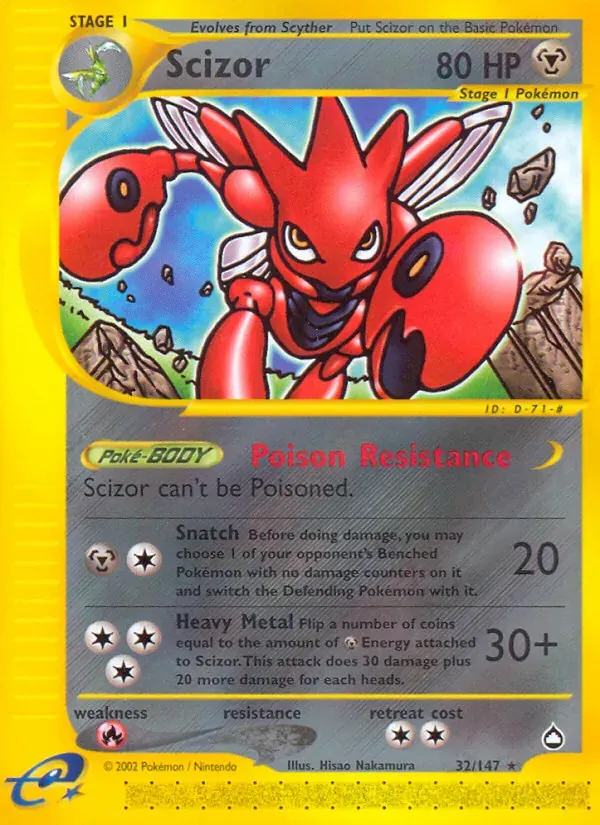 Scizor 32/147 Aquapolis