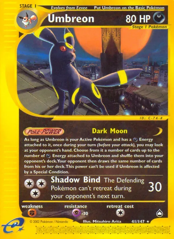 Umbreon 41/147 Aquapolis