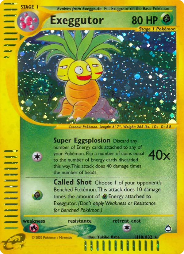 Exeggutor H10/147 Aquapolis