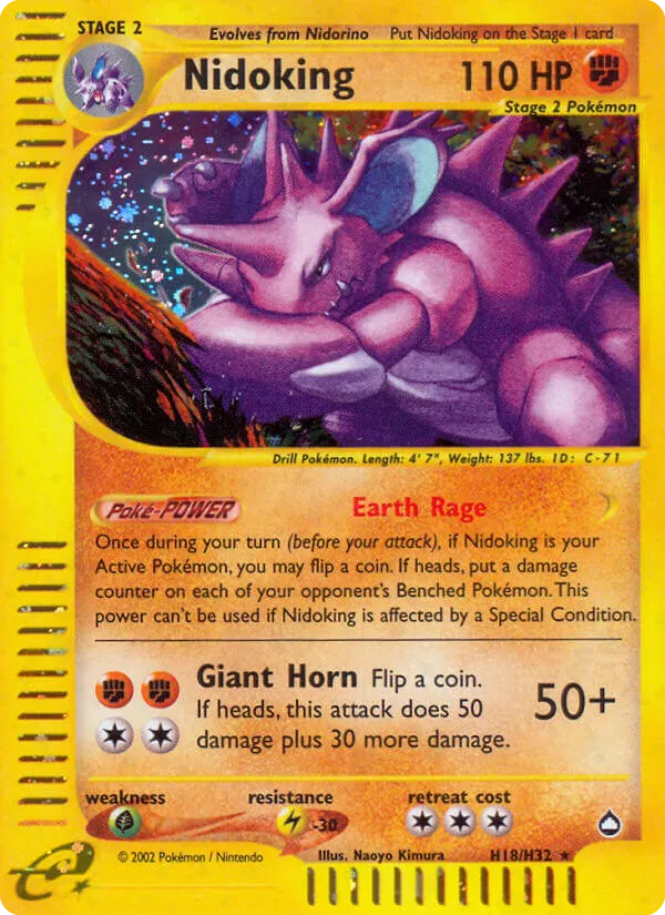 Nidoking H18/147 Aquapolis