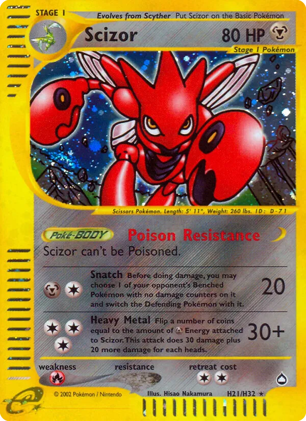 Scizor H21/147 Aquapolis