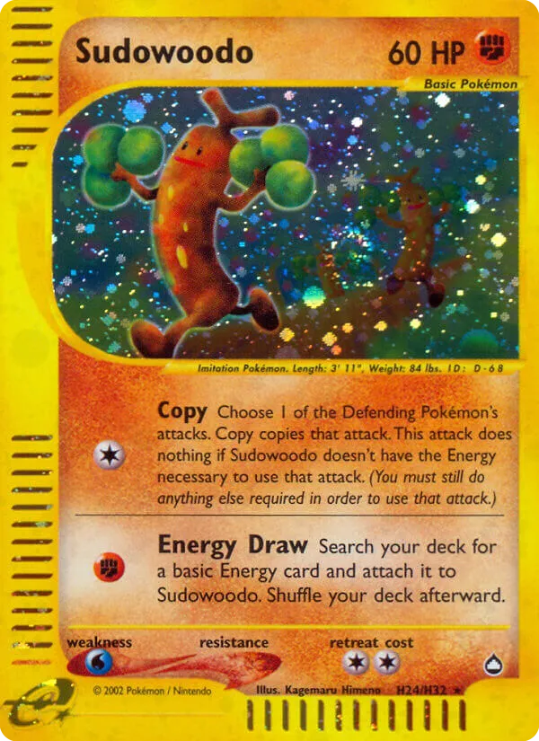 Sudowoodo H24/147 Aquapolis