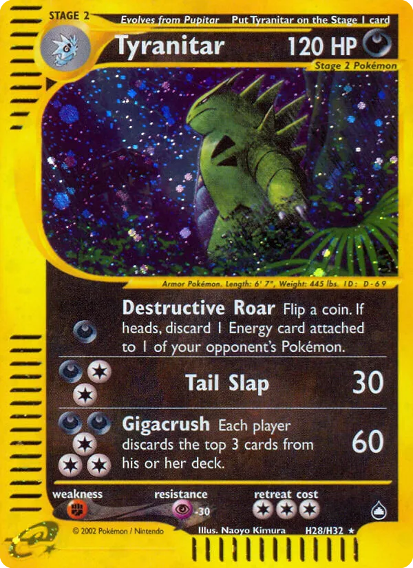 Tyranitar H28/147 Aquapolis