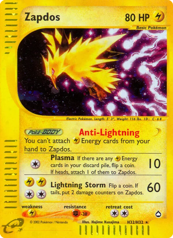 Zapdos H32/147 Aquapolis
