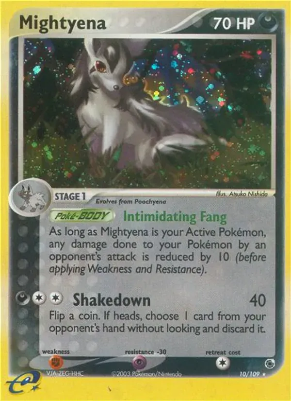 Mightyena 10/109 EX Rubi e Safira