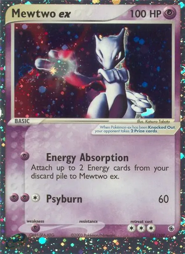 Mewtwo ex 101/109 EX Rubi e Safira
