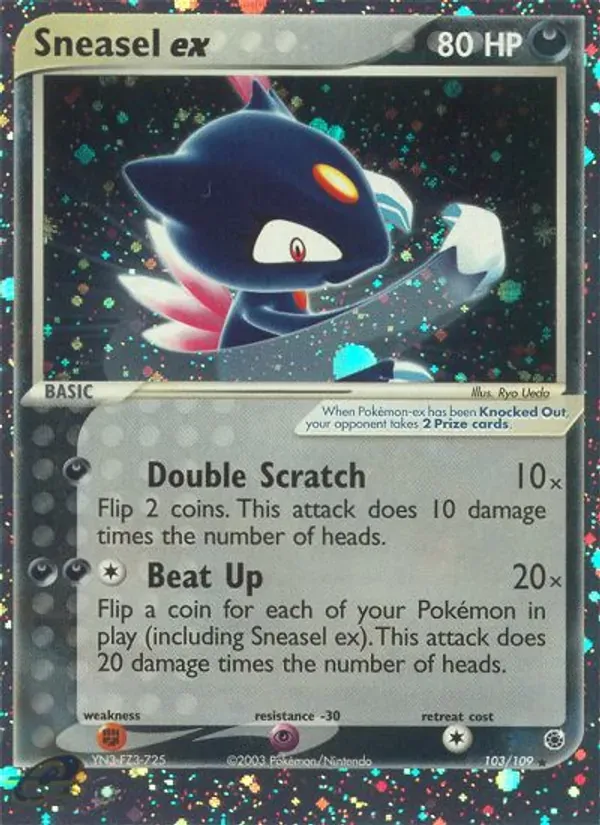 Sneasel ex 103/109 EX Rubi e Safira