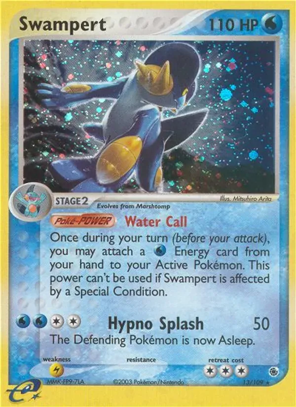 Swampert 13/109 EX Rubi e Safira