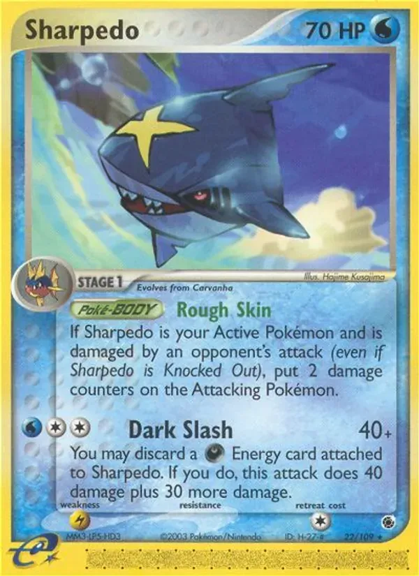 Sharpedo 22/109 EX Rubi e Safira