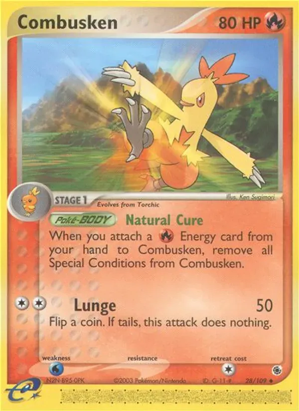 Combusken 28/109 EX Rubi e Safira