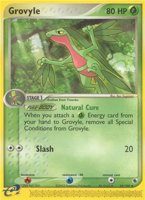 Grovyle 32/109 EX Rubi e Safira