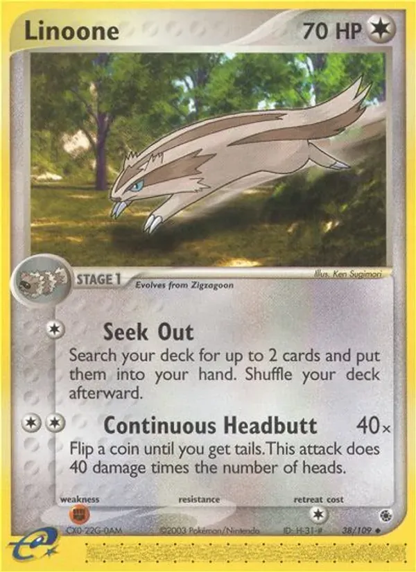 Linoone 38/109 EX Rubi e Safira