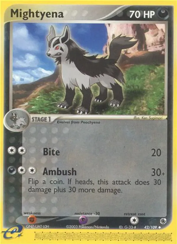 Mightyena 42/109 EX Rubi e Safira