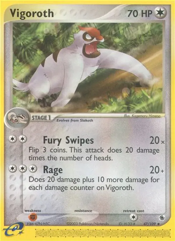 Vigoroth 47/109 EX Rubi e Safira