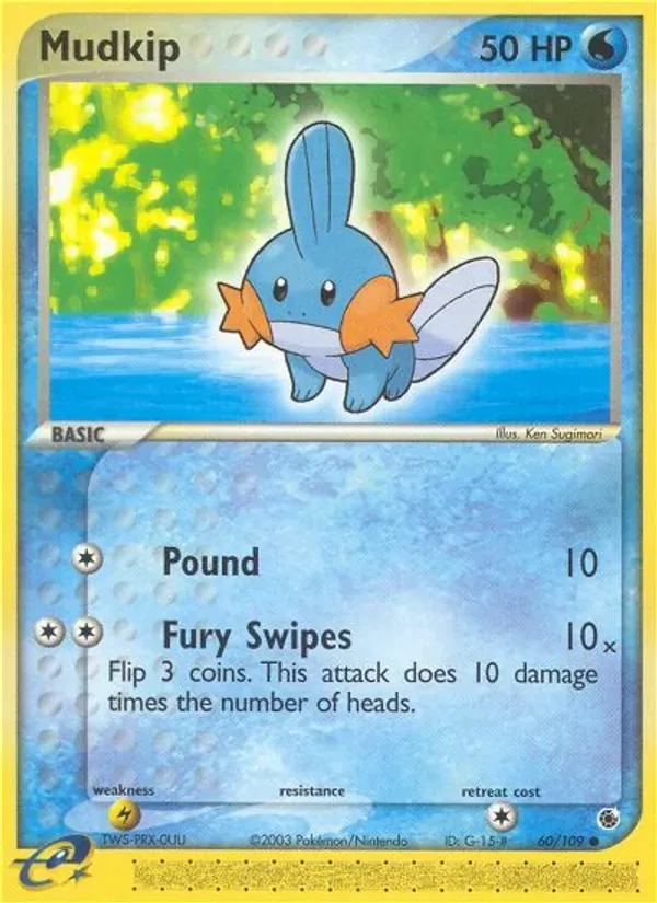 Mudkip 60/109 EX Rubi e Safira