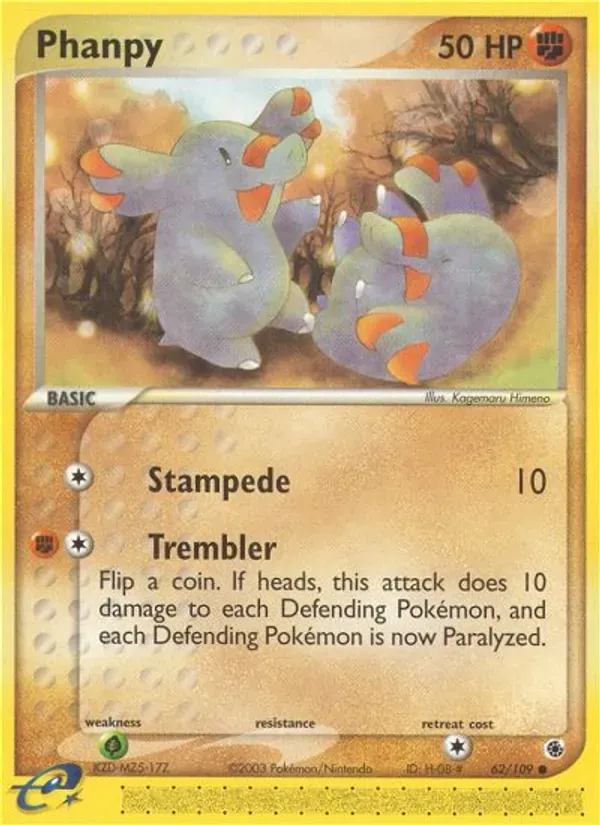 Phanpy 62/109 EX Rubi e Safira