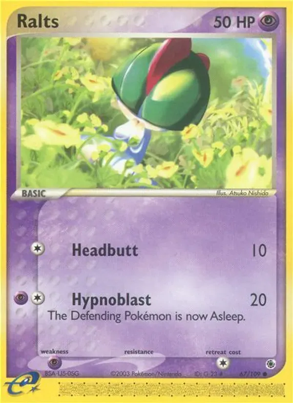 Ralts 67/109 EX Rubi e Safira