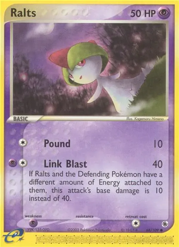 Ralts 68/109 EX Rubi e Safira