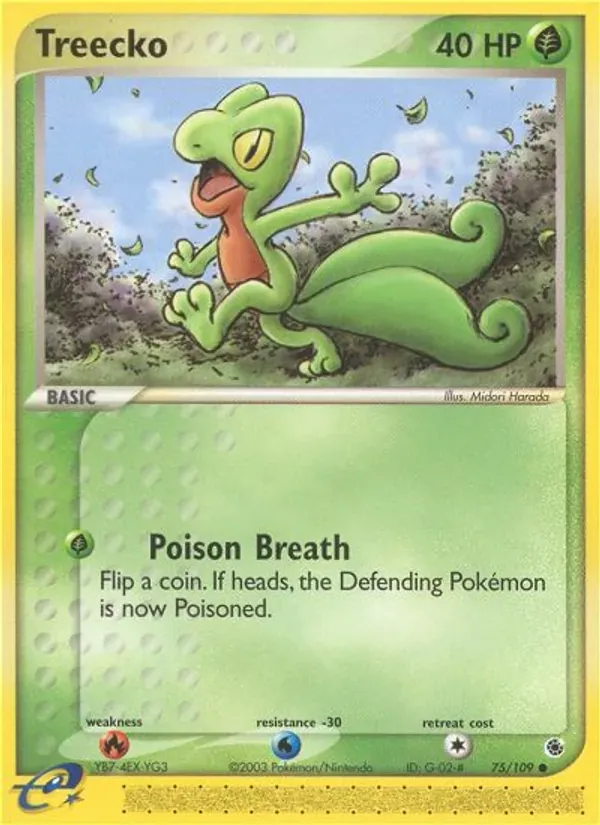 Treecko 75/109 EX Rubi e Safira