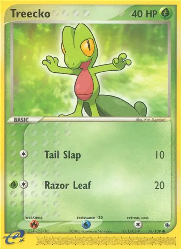 Treecko 76/109 EX Rubi e Safira