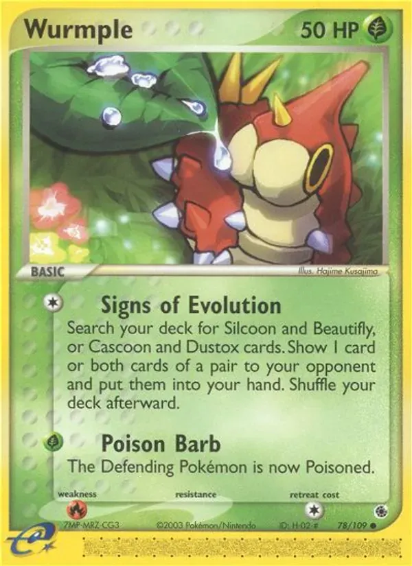 Wurmple 78/109 EX Rubi e Safira