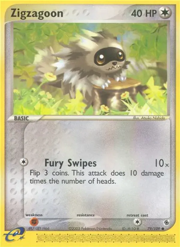 Zigzagoon 79/109 EX Rubi e Safira