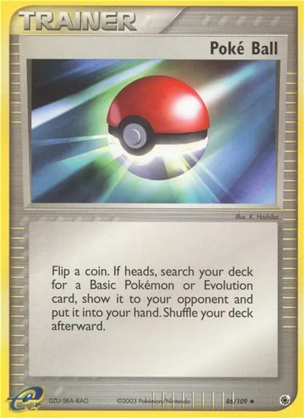 Poké Ball 86/109 EX Rubi e Safira