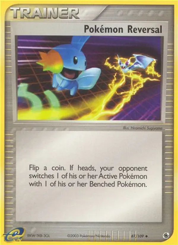 Pokémon Reversal 87/109 EX Rubi e Safira