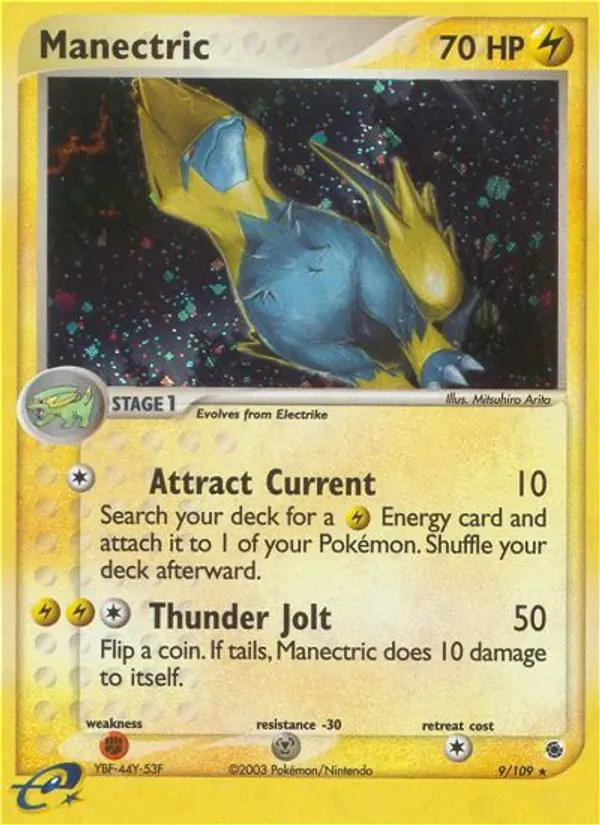 Manectric 9/109 EX Rubi e Safira