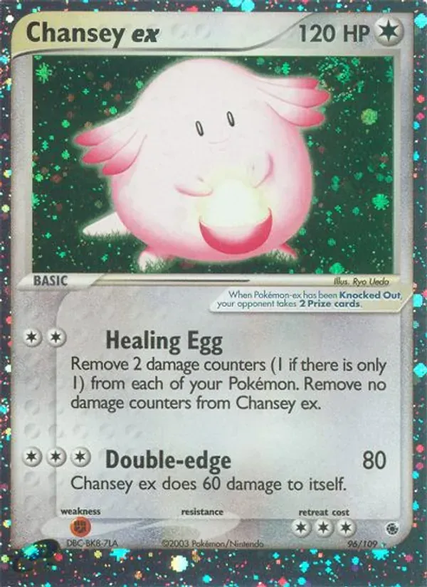 Chansey ex 96/109 EX Rubi e Safira