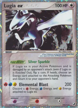 Lugia ex 105 EX Forças Ocultas