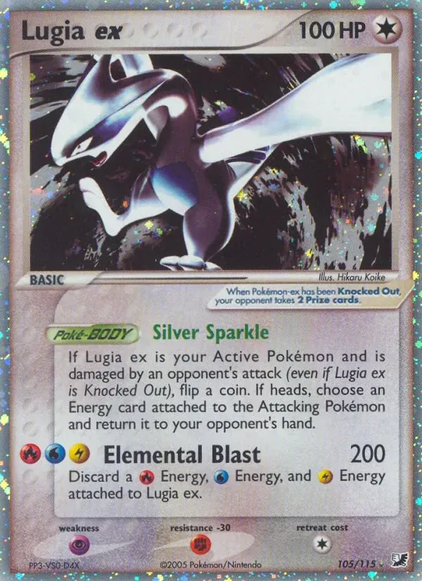 Lugia ex 105/115 EX Forças Ocultas
