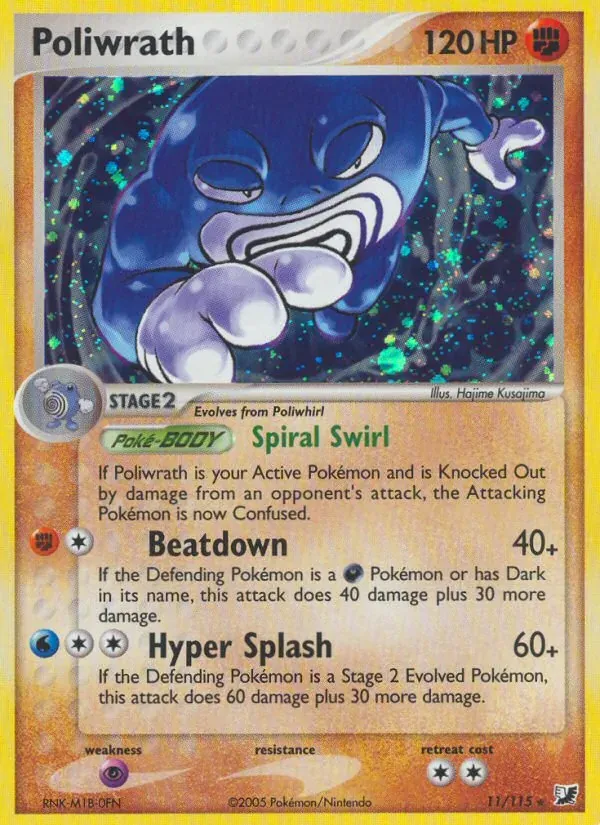 Poliwrath 11/115 EX Forças Ocultas