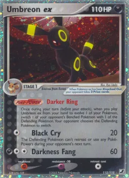 Umbreon ex 112 EX Forças Ocultas