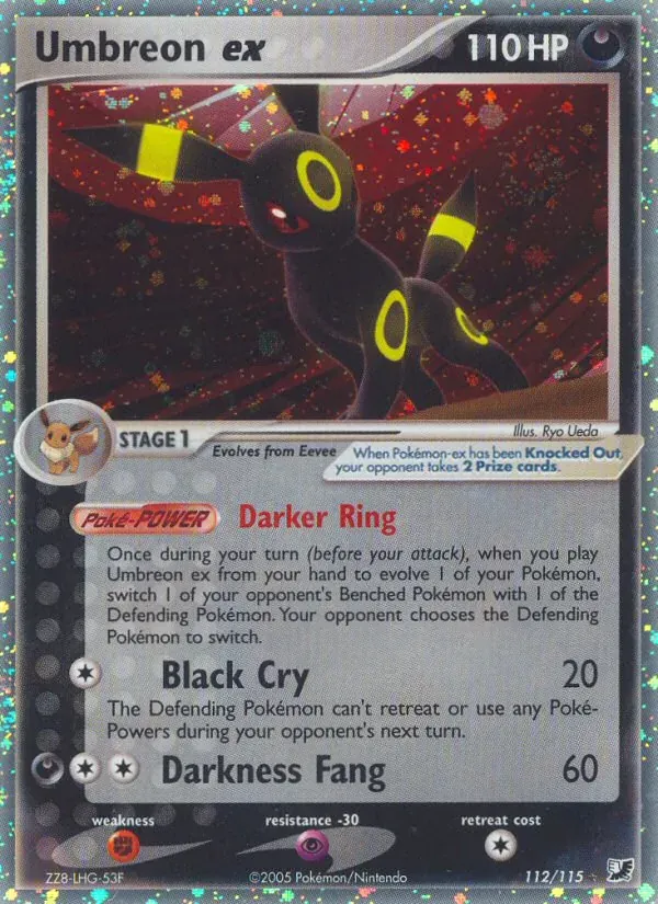Umbreon ex 112/115 EX Forças Ocultas