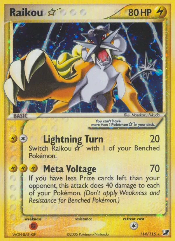 Raikou ☆ 114/115 EX Forças Ocultas